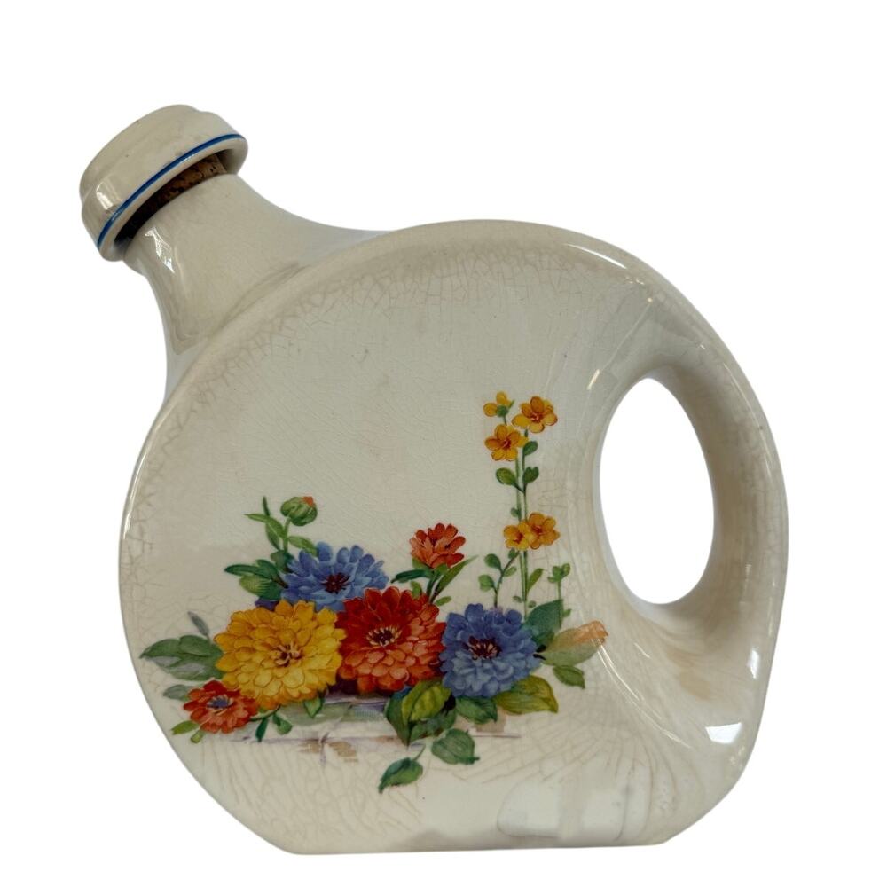 VINTAGE 1930s Universal Cambridge Zinnia Refrigerator Water Pitcher Cork Stopper